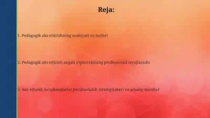 Pedagogik refleksiyaning maqsad va vazifalari 2
