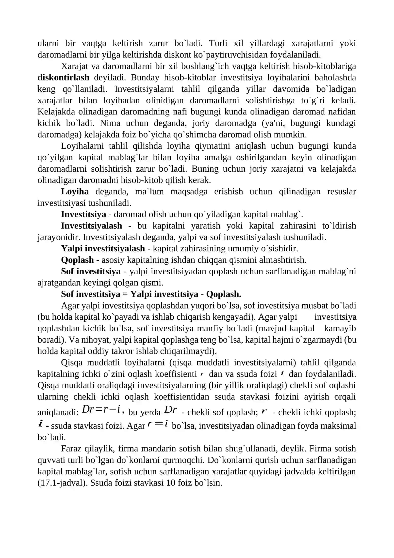 Kapital qo`yilmalar va kapital bozori 2