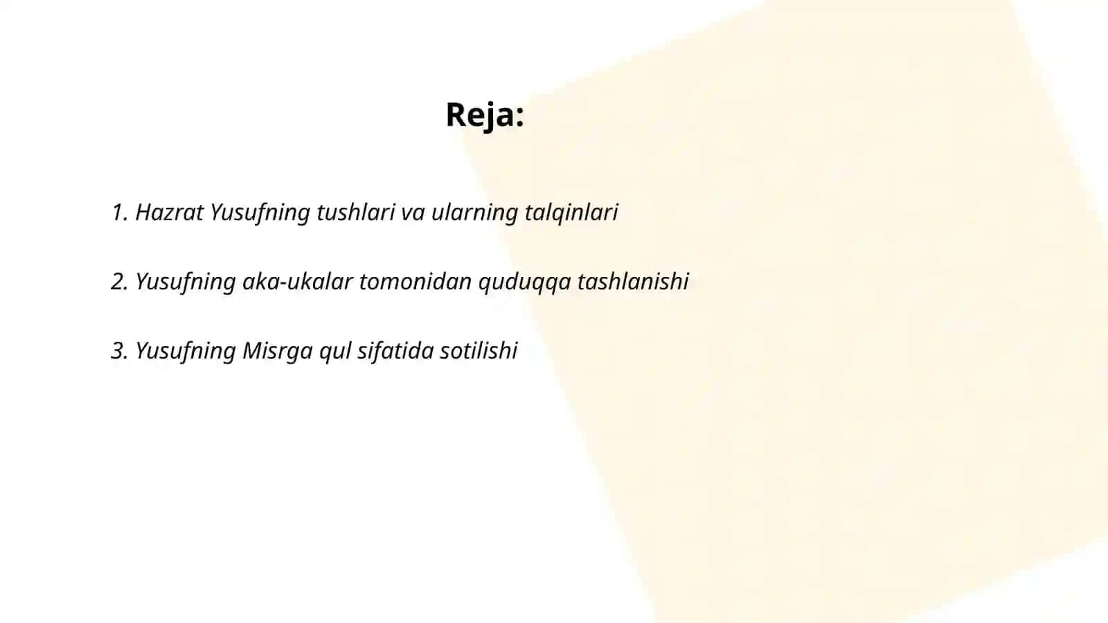 Qul Alining "Qissaiy Yusf"asari folklor manbalari 2