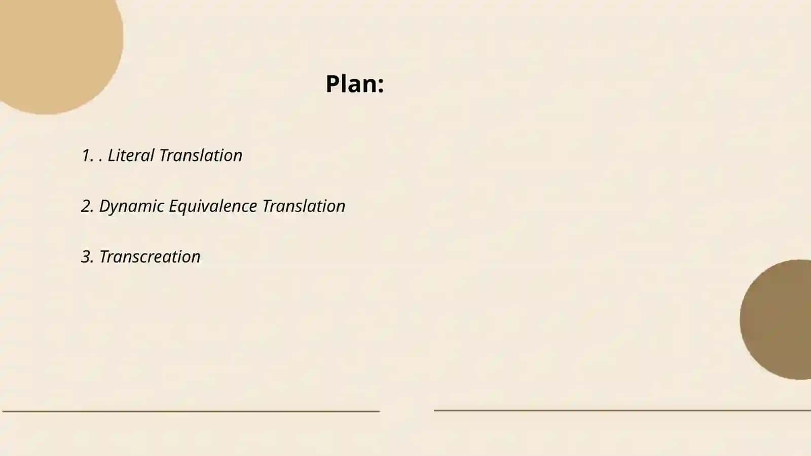Literal Translation 2
