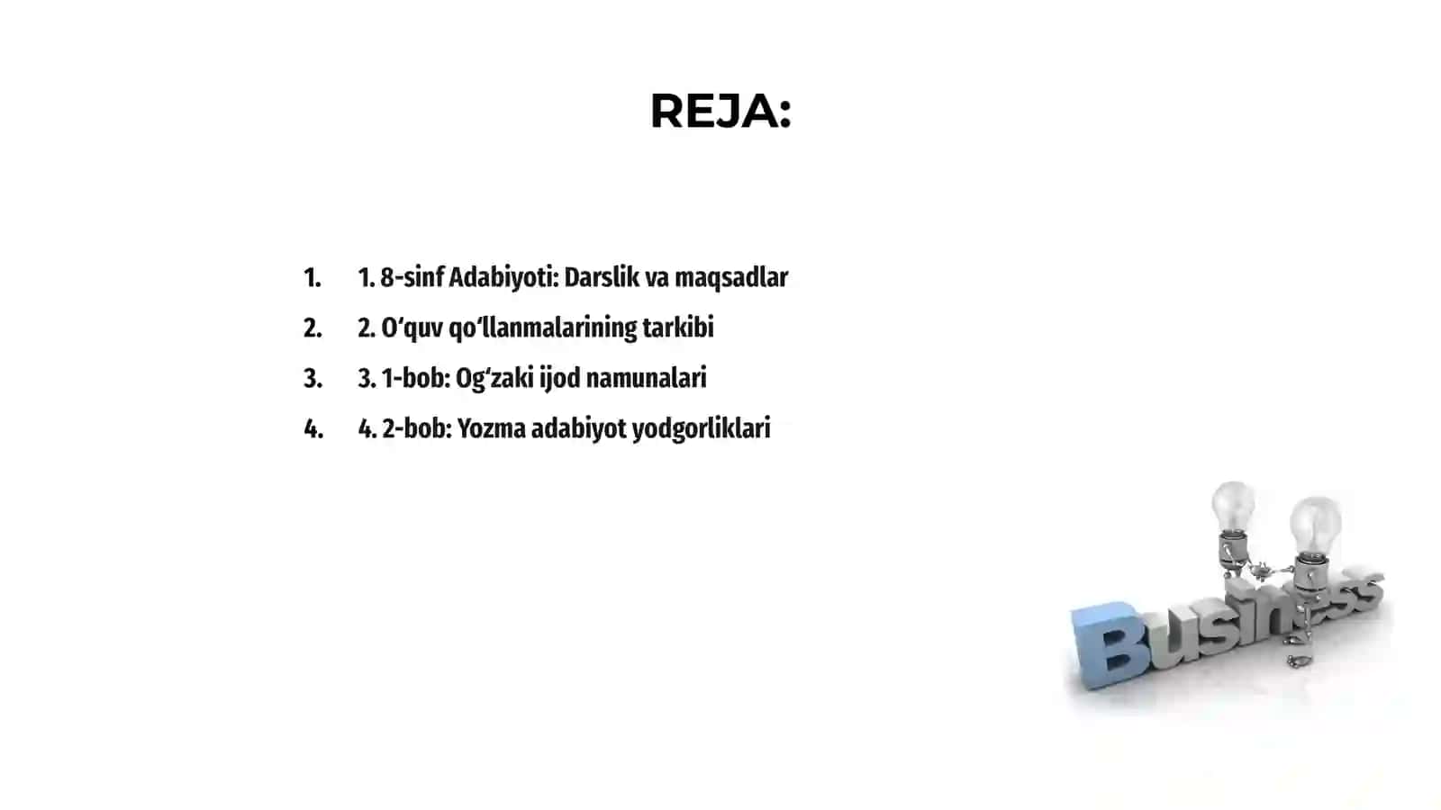 8-sinf Adabiyot darsligi va òquv qòllanmalari 2