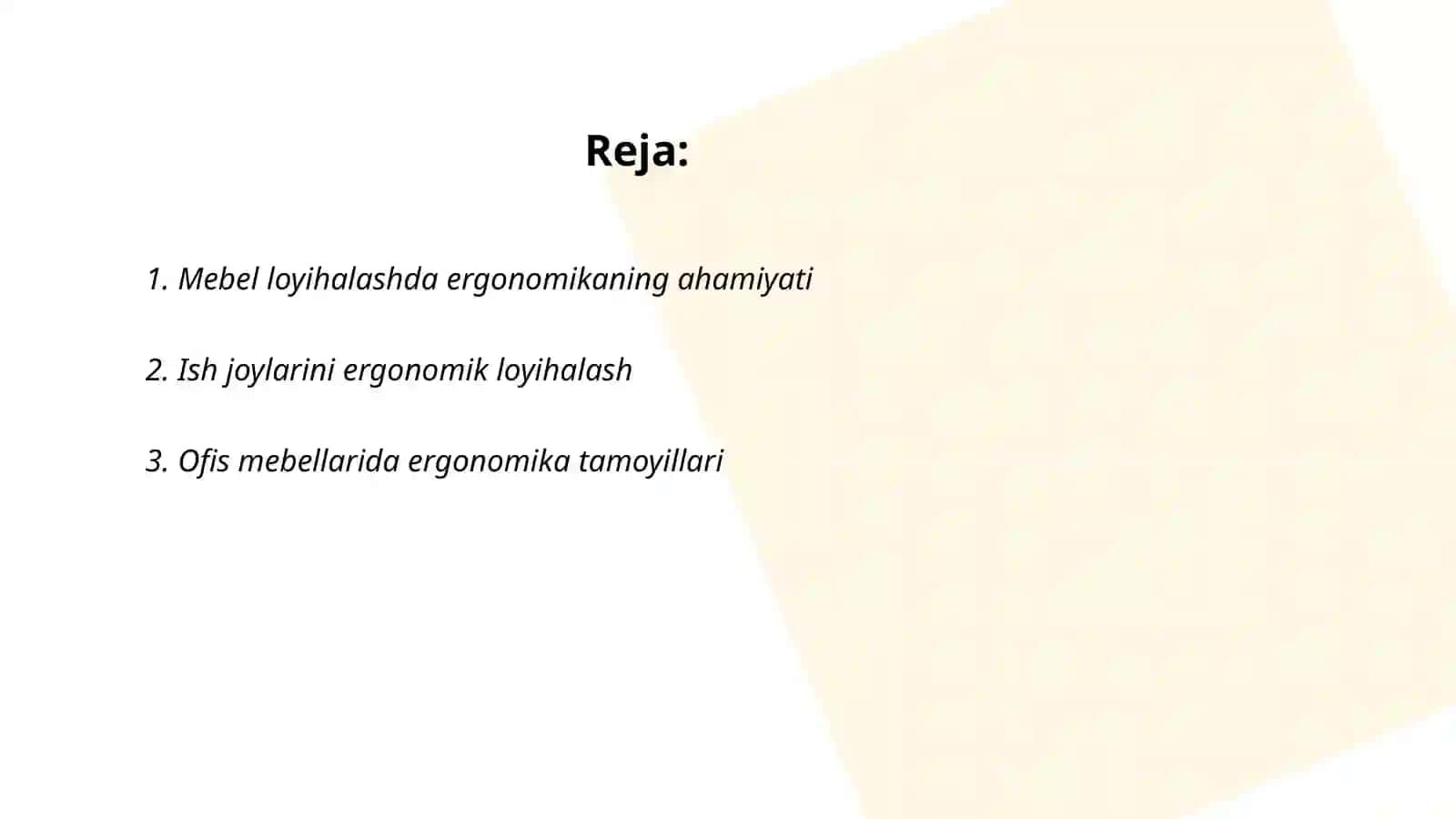 Mebel loyihalashda erganomika asoslari 2