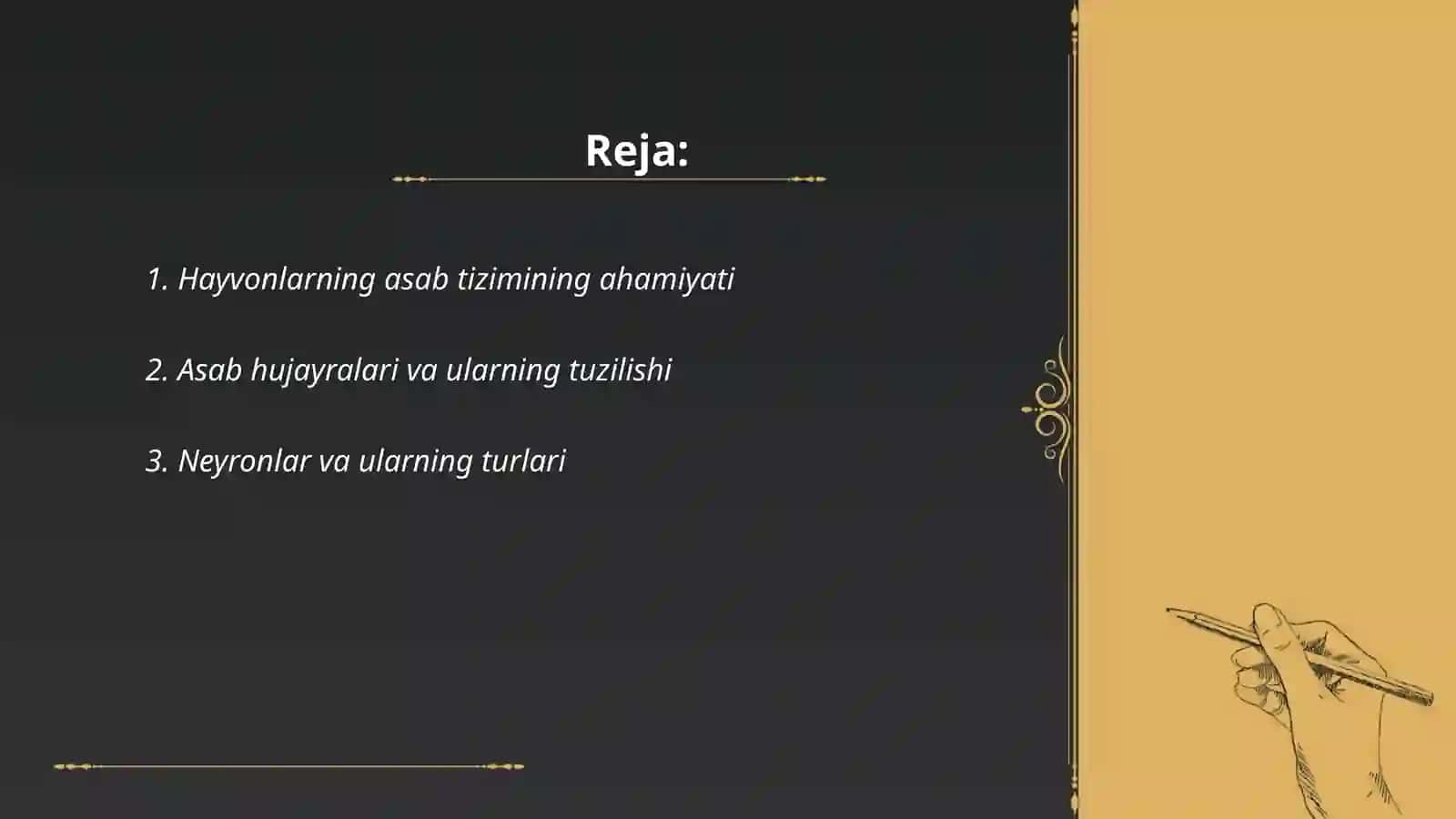 Hayvonlar nerv sistemasi 2