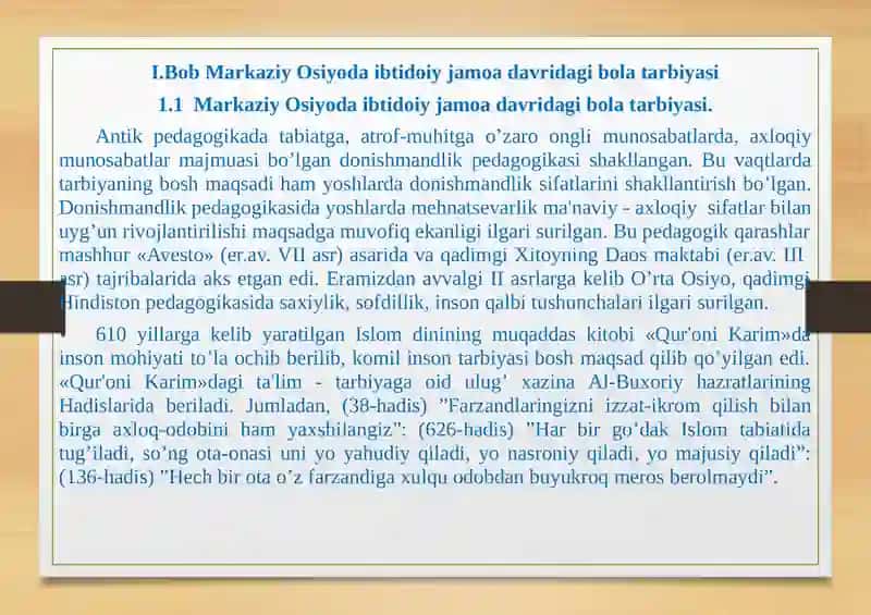 Markaziy Osiyoda Ibtidoiy Jamoa Davridagi Bola Tarbiyasi 2