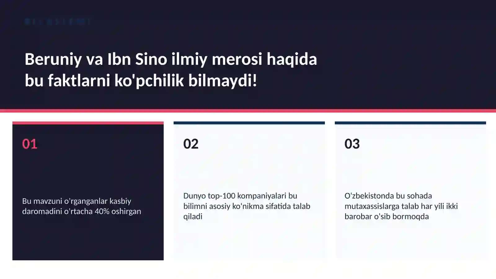 Beruniy va Ibn Sino ilmiy merosi 2