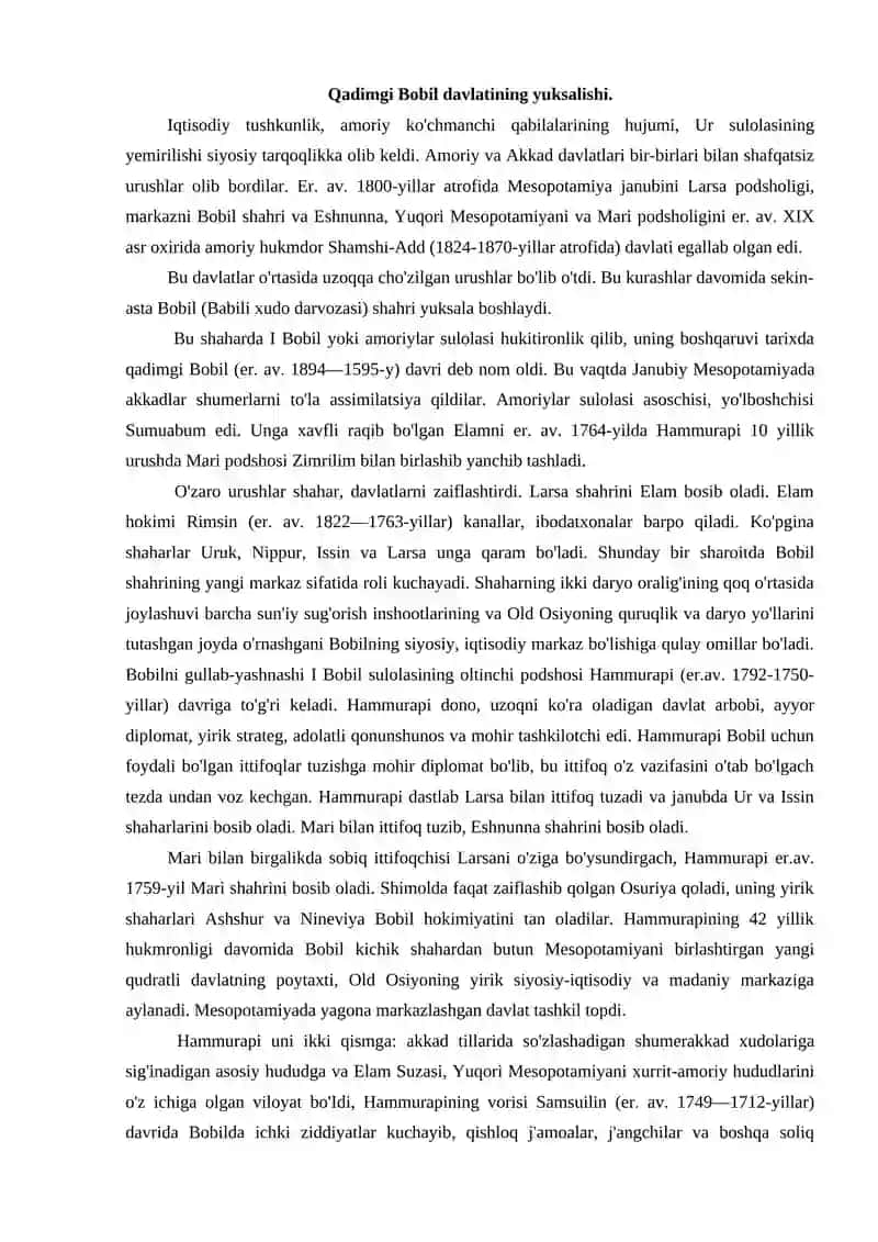 Qadimgi Bobil podsholigi 2