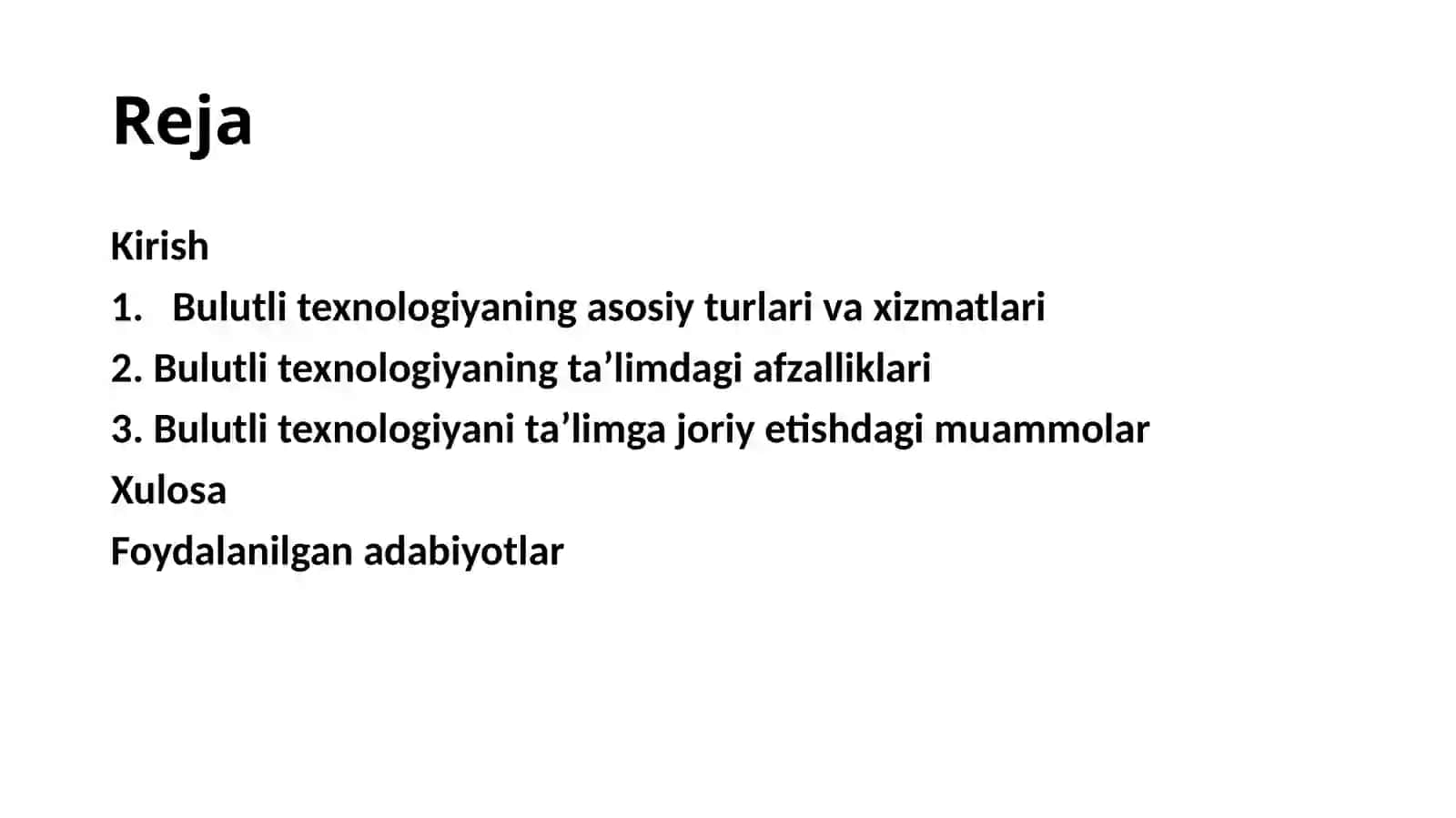 Bulutli texnologiyaning ta’limdagi afzalliklari 2