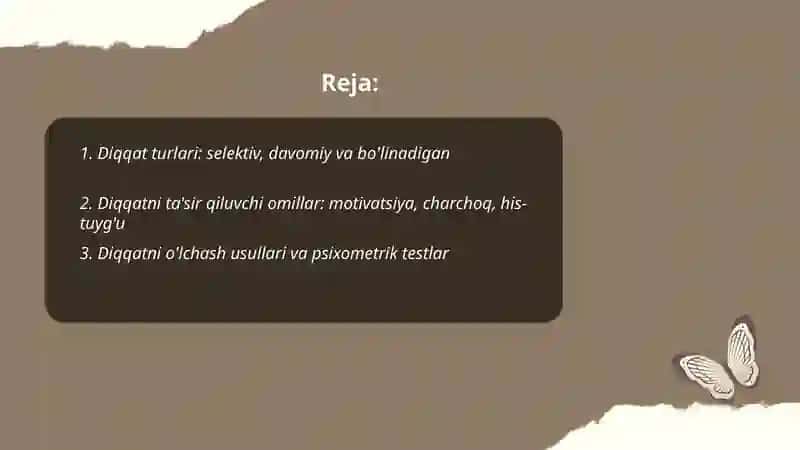 Diqqat Sezgi Idrok 2