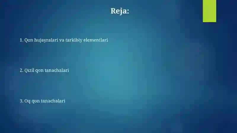 Qon hujayralari va shaklli elementlari 2
