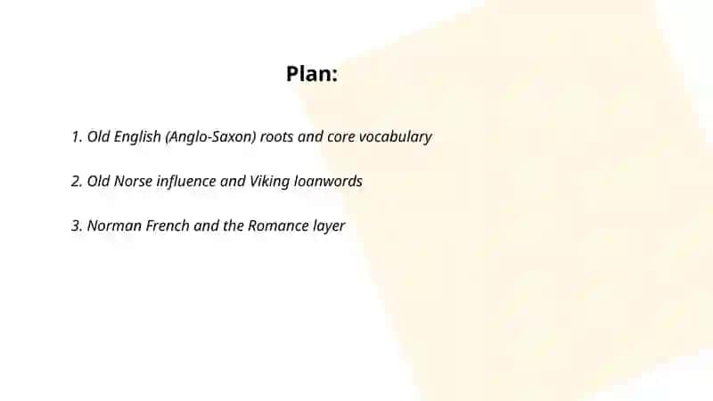 Etymological layers of English vocabulary 2