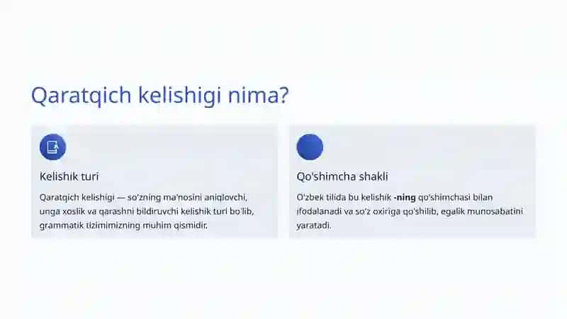 Qaratqich kelishigi 2