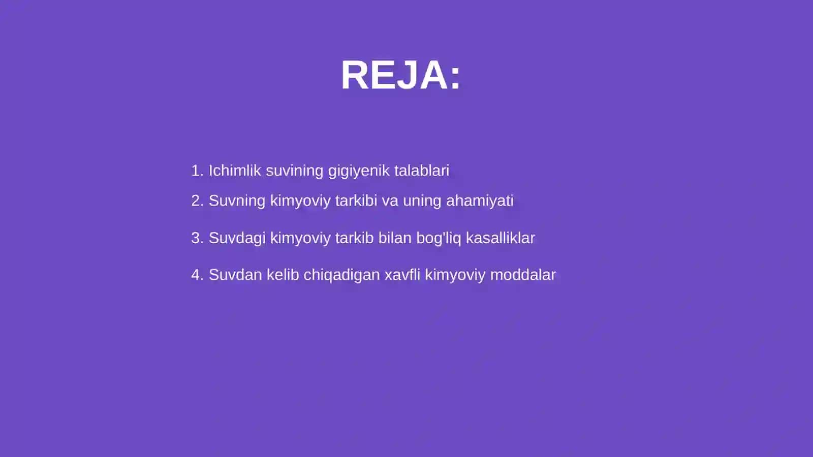 Ichimlik suviga gigiyenik talablar 2