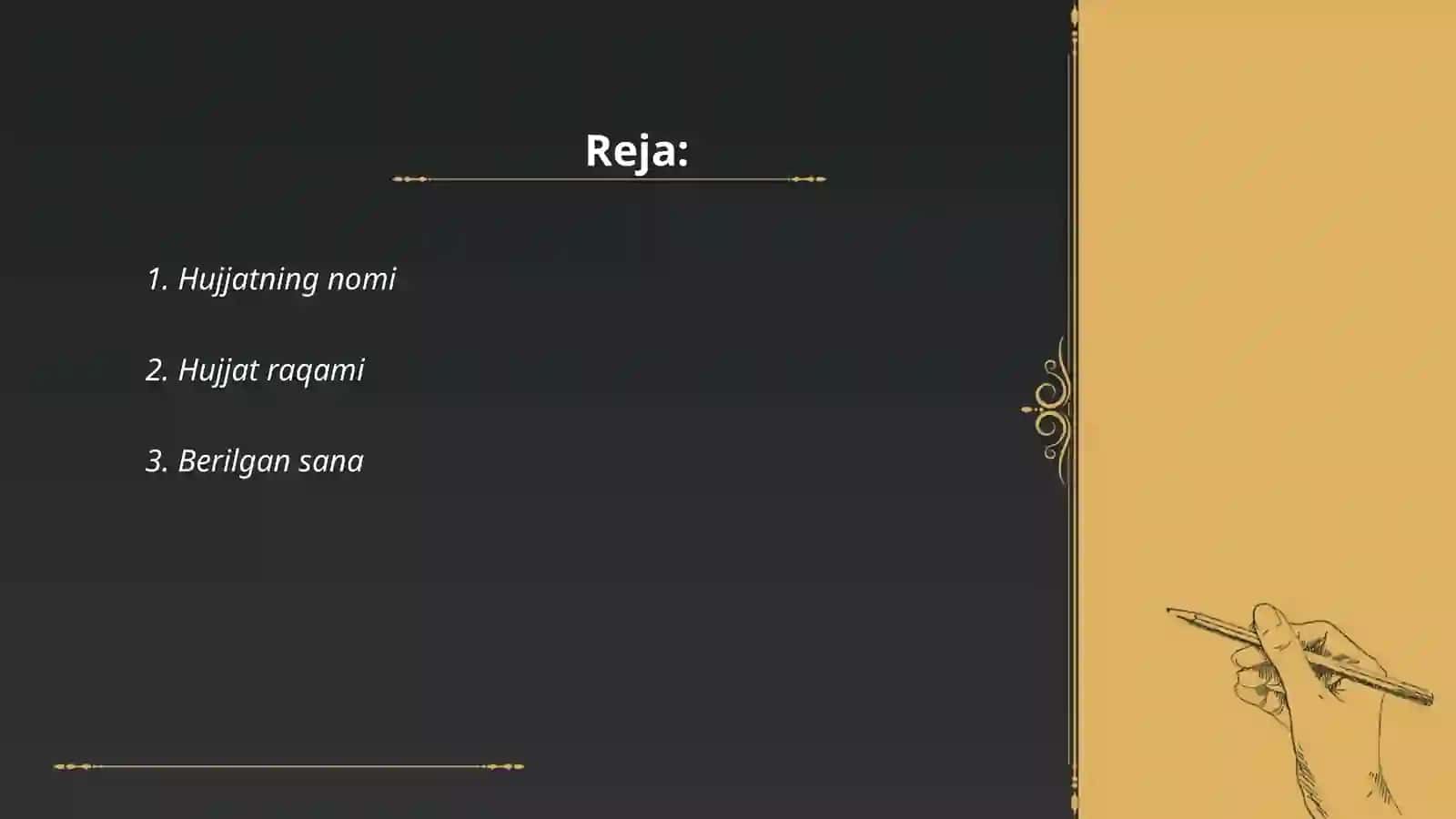 Hujjat Nomlari 2