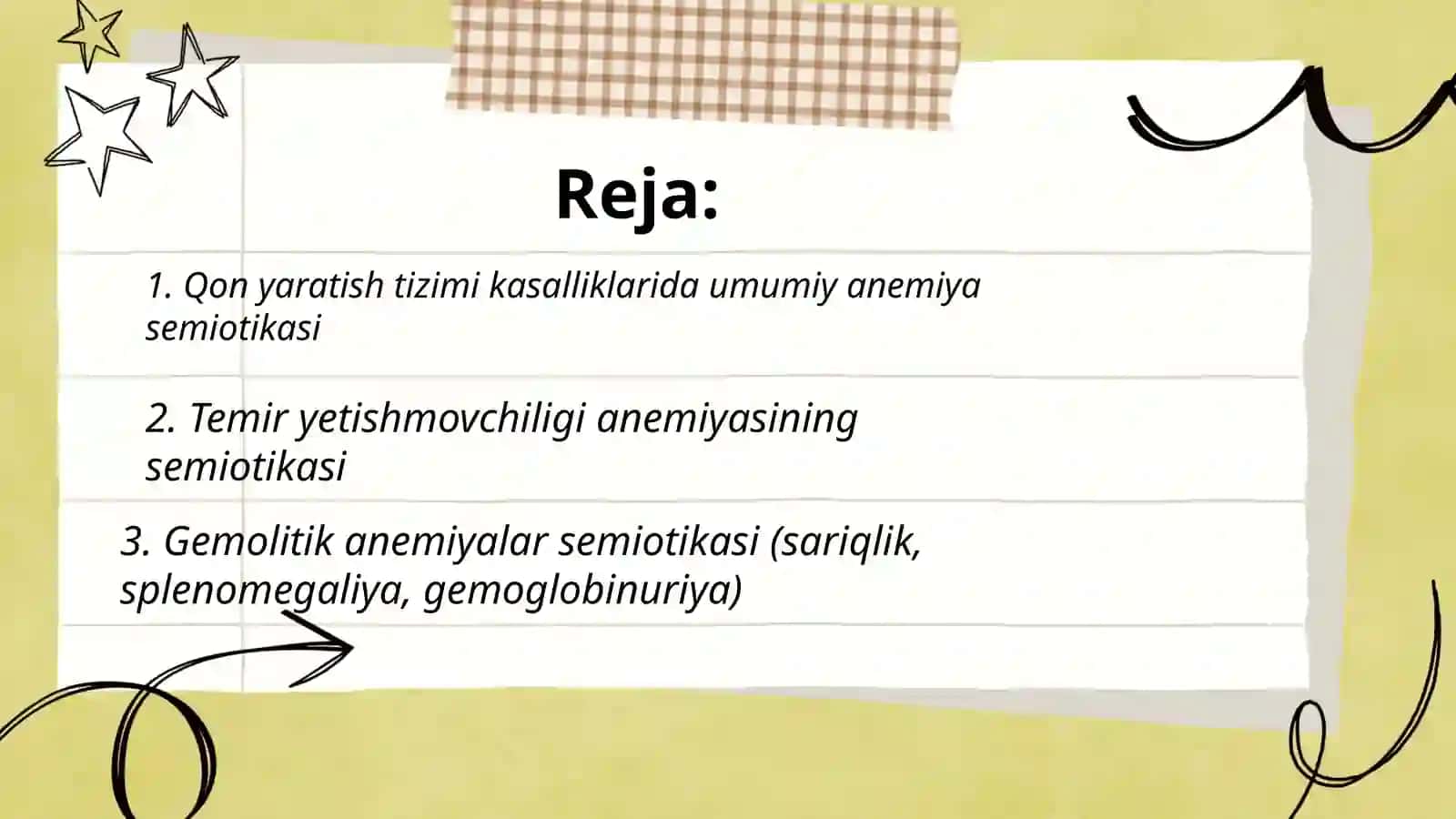 Bolalarda qon yaratish tizimi kasalliklari semiotikasi 2