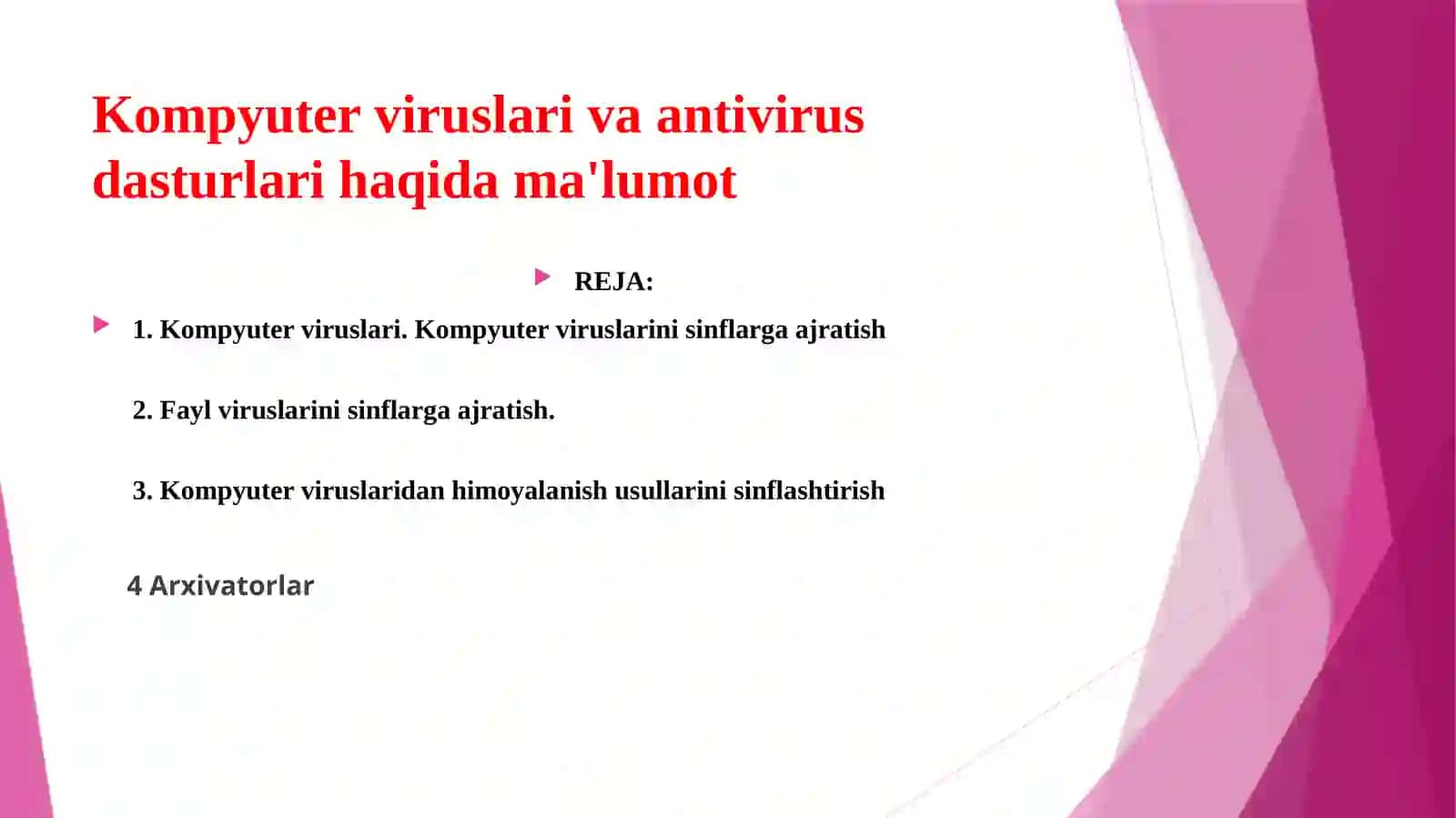 Kompyuter viruslari va antivirus dasturlari 2