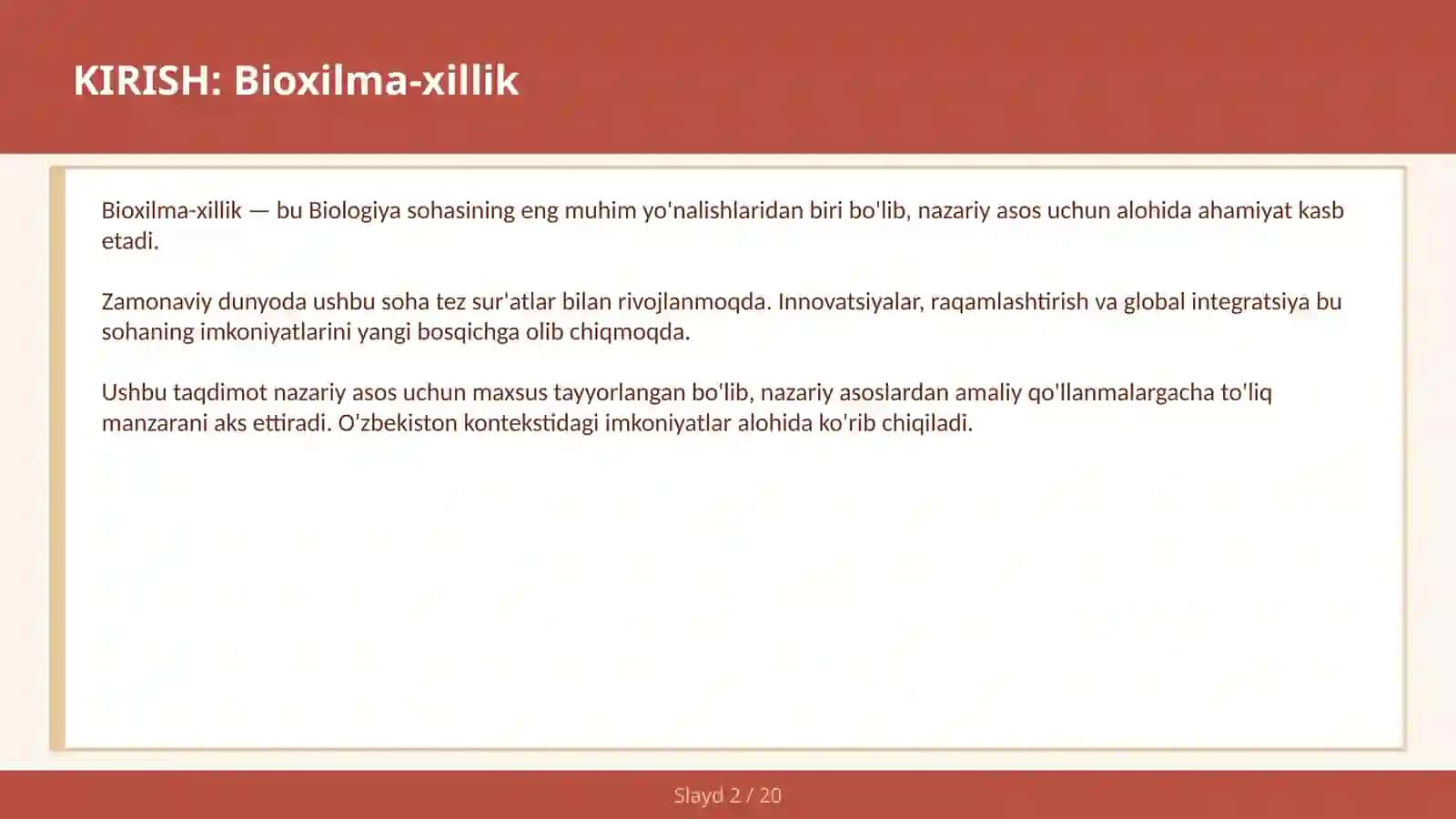Biохilma-хillik 2