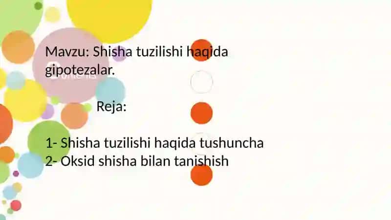 Kimyotexnologiya yoʻnalishida mustaqil ish 2