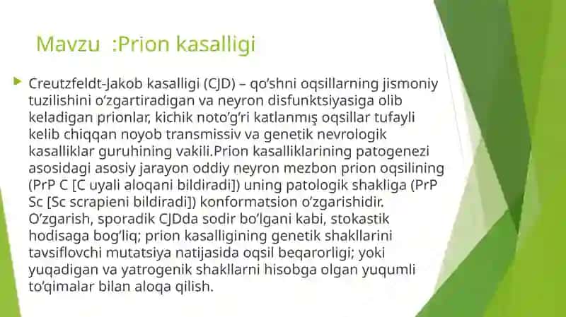 Prion kasalligi 2