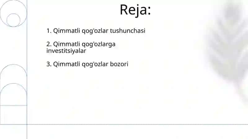 Qimmatli qo'gozlar 2