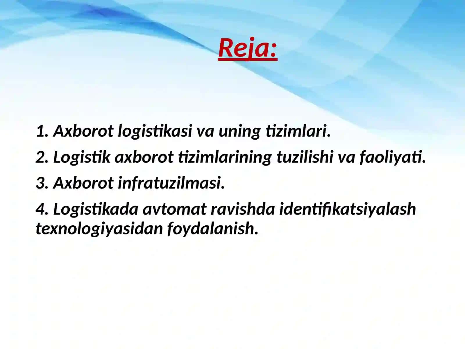 Axborot logistikasida investitsiyalar 2