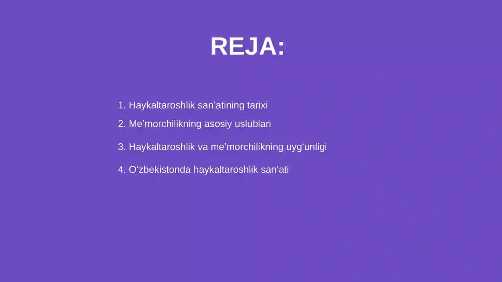 Haykaltaroshlik sanʼati va meʼmorchilik sanʼati 2