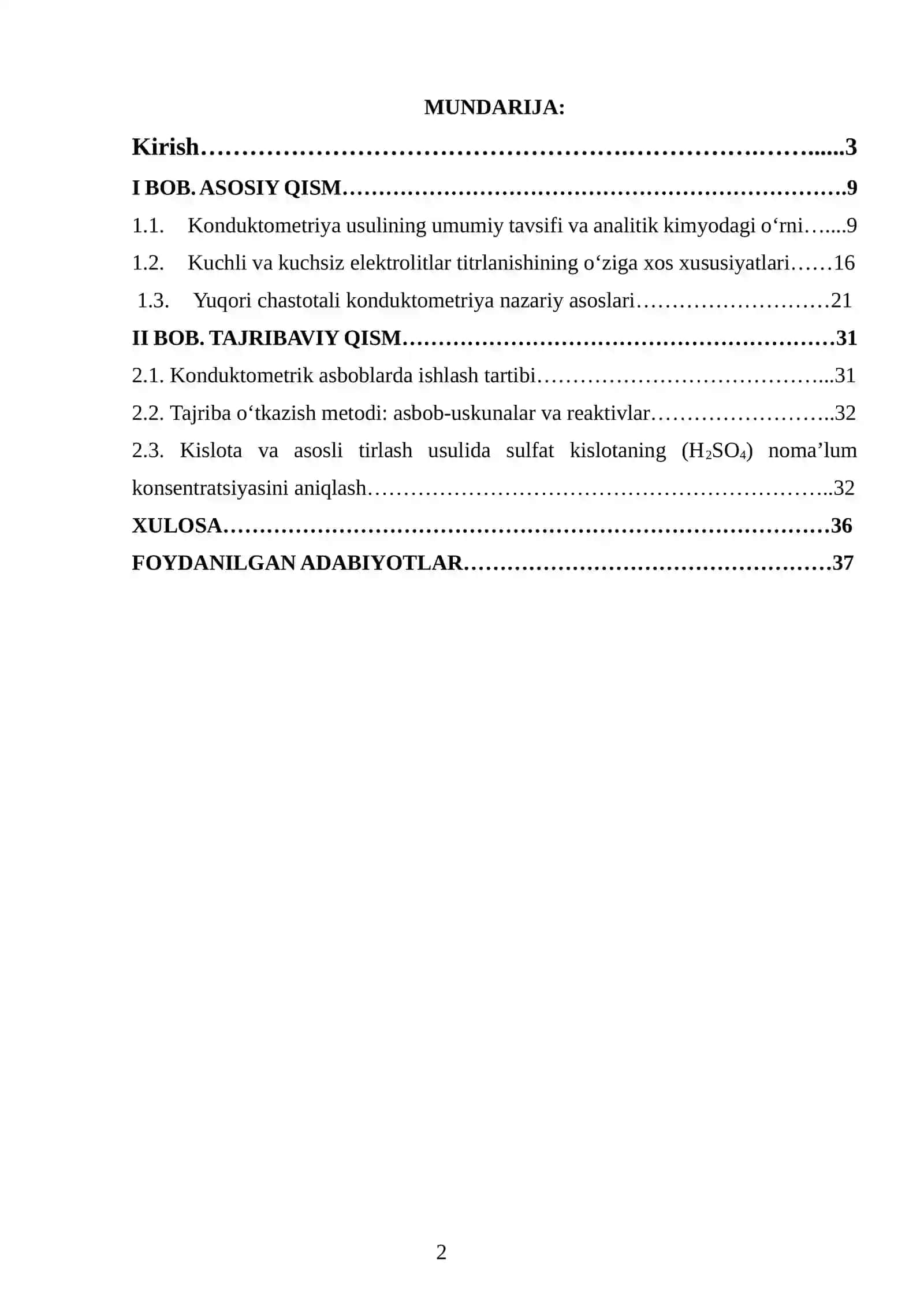 Konduktometriya kurs ishi 2