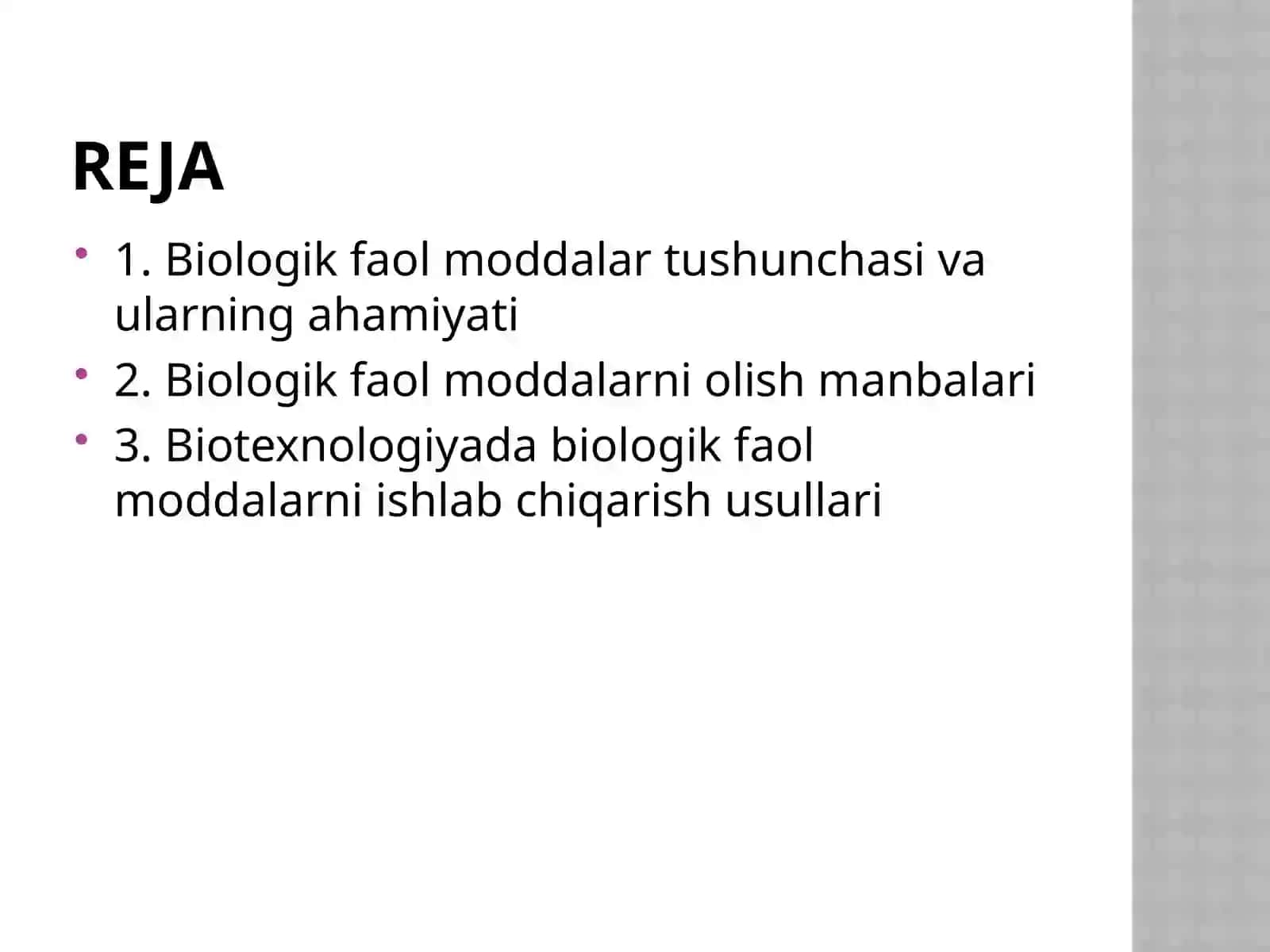 Biologik faol moddalarni olish manbalari 2