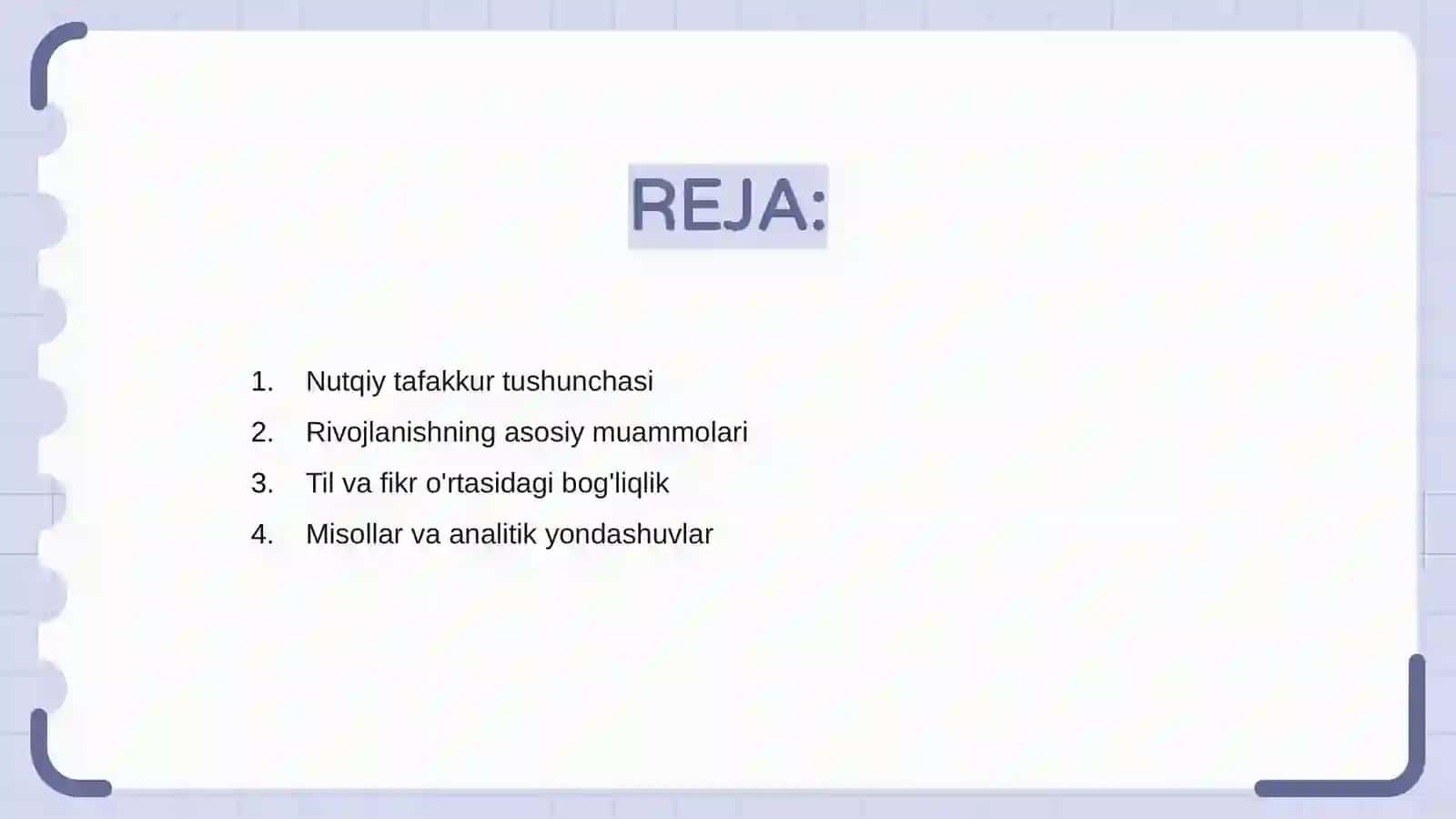 Nutqiy tafakkur rivojlanish muammolari 2