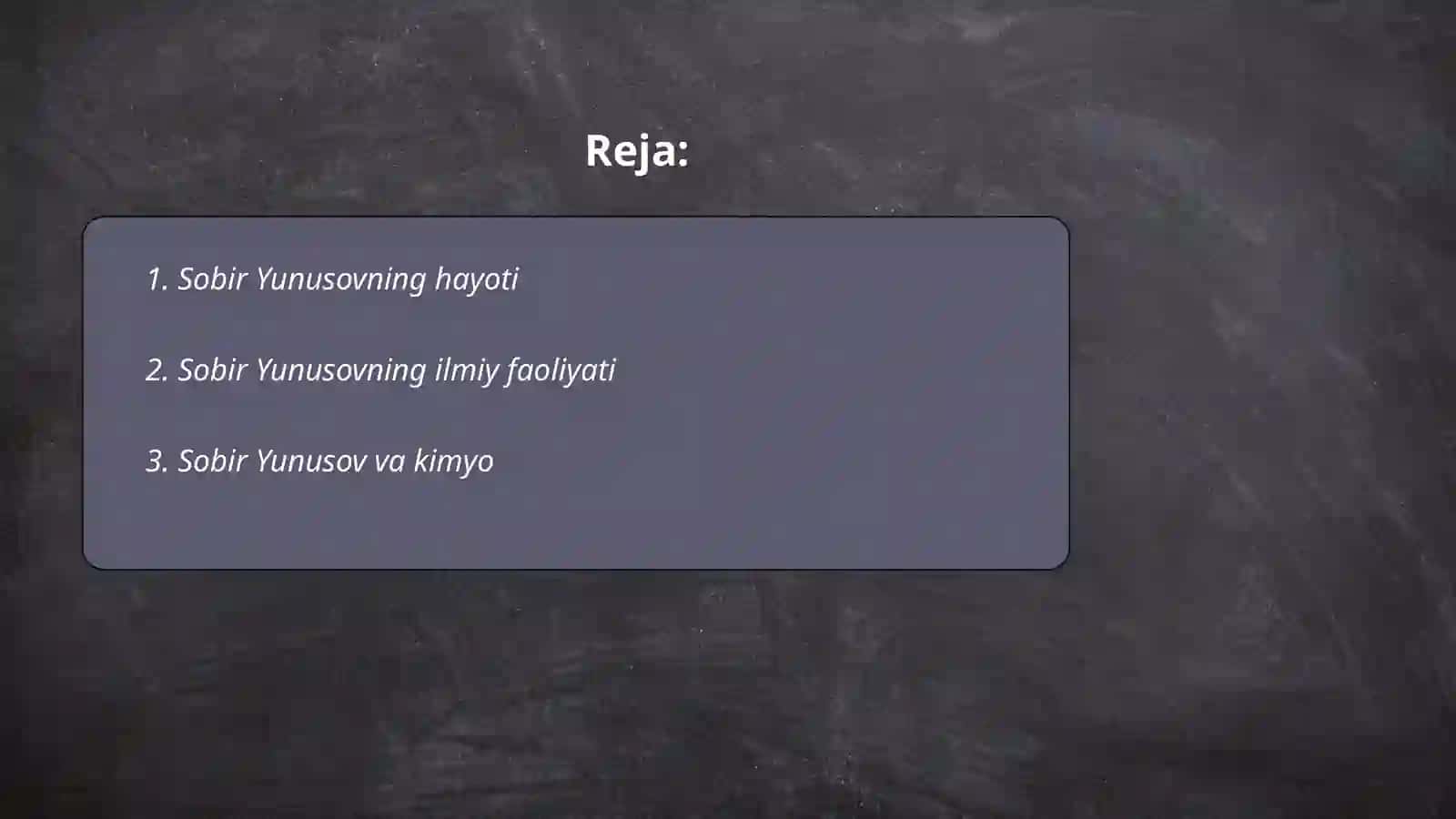 Sobir Yunusovning Hayoti 2