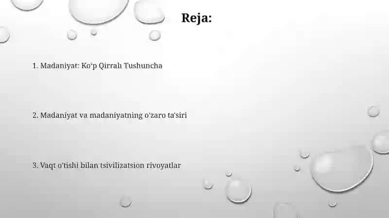 Sivilizatsiya va Madaniyat Tushunchalari 2