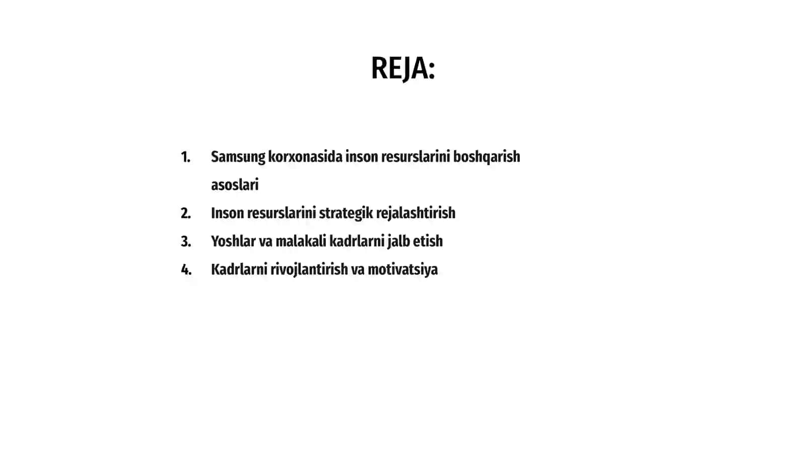Samsung korxonasida inson resurslarini boshqarishning o'ziga xos xususiyatlari 2