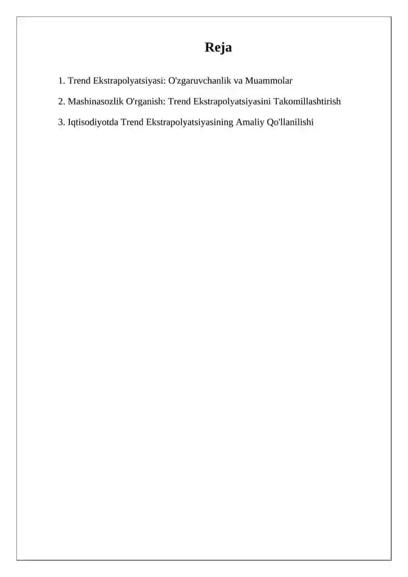 Prognozlash Usullari 2