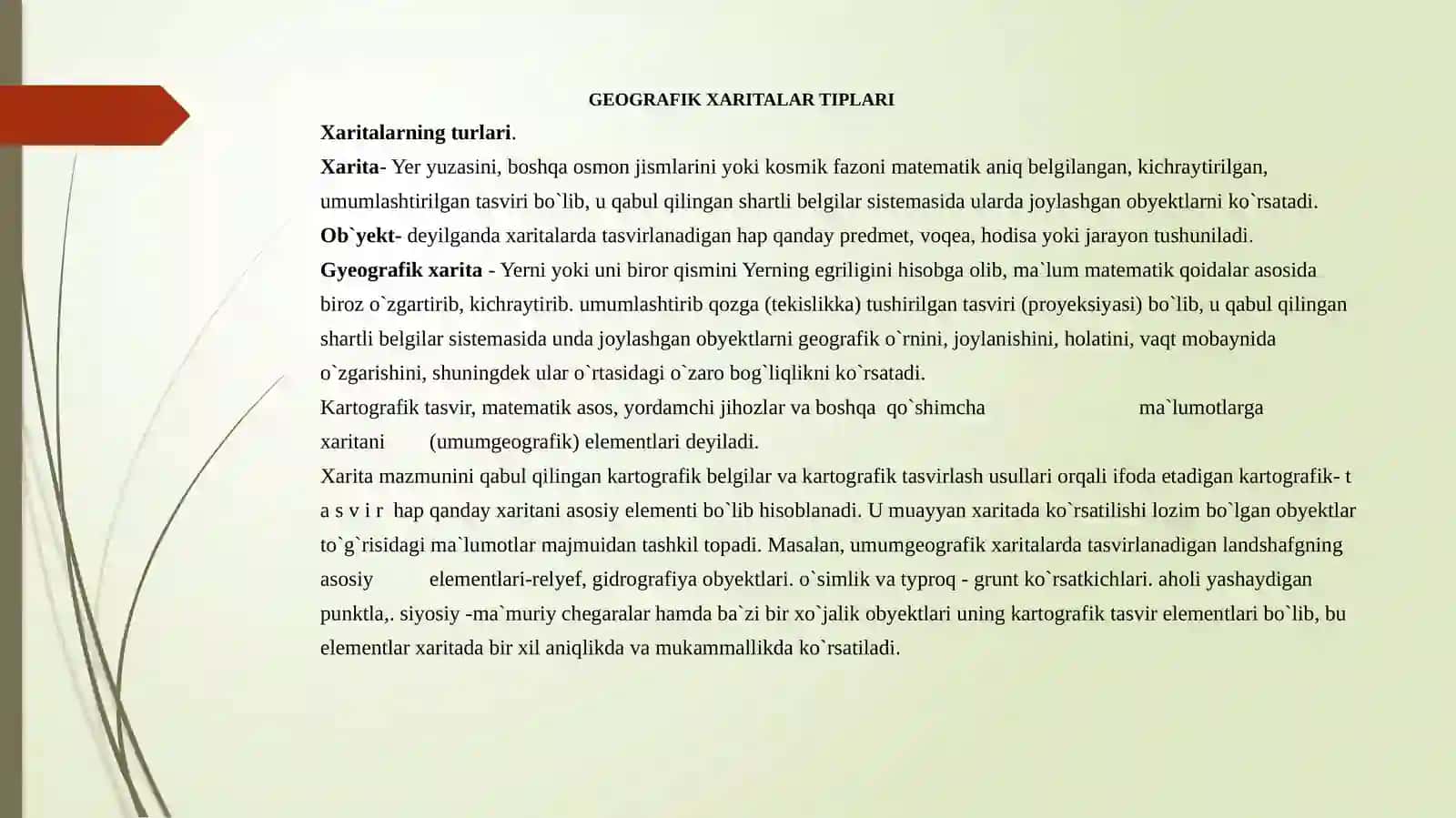 Geografik xaritalar tiplari 2