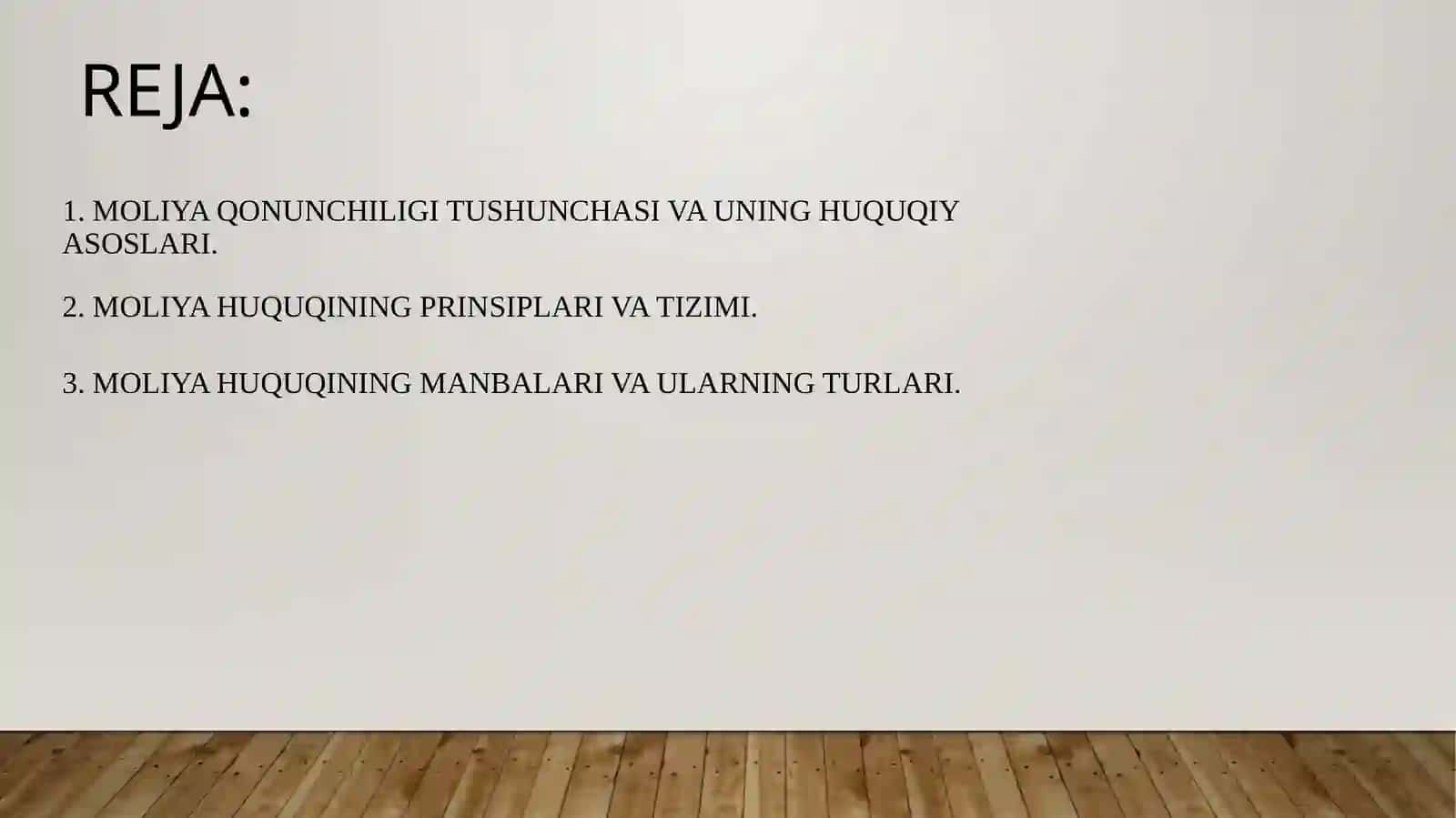 Moliya qonunchiligi va moliya xuquqi 2
