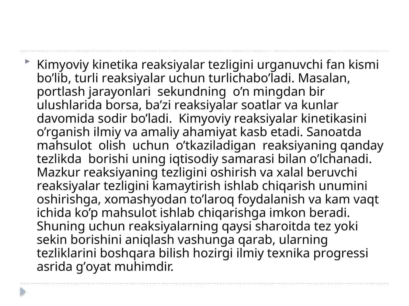 KIMYOVIY RЕАKSIYALАR KINЕTIKАSI VАMUVОZАNАT 2