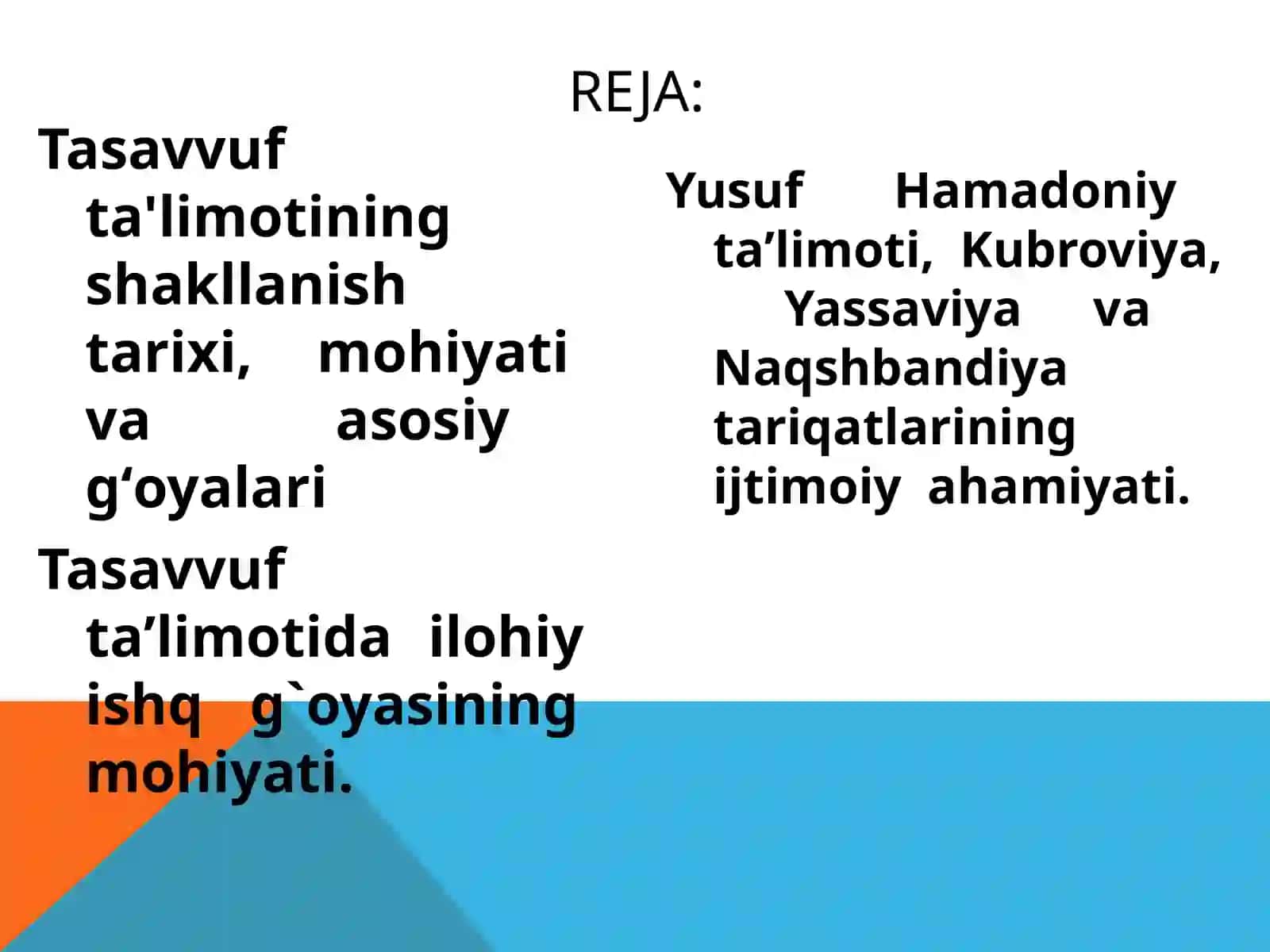 Tasavvuf taʼlimotining Sharq madaniyatiga ta`siri 2