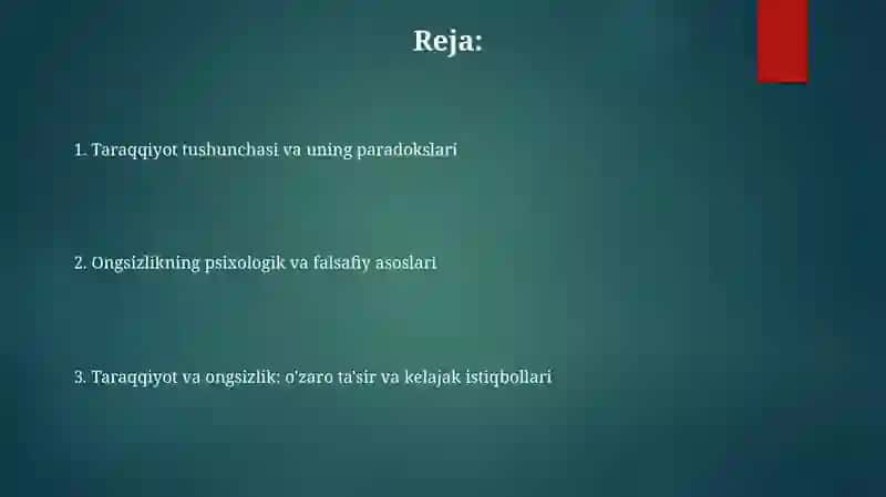 Ong taraqqiyoti va ongsizlik 2