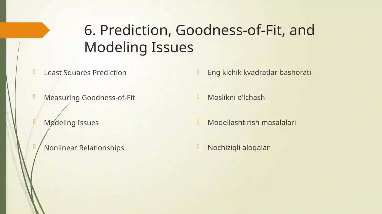 Least Squares Prediction 2