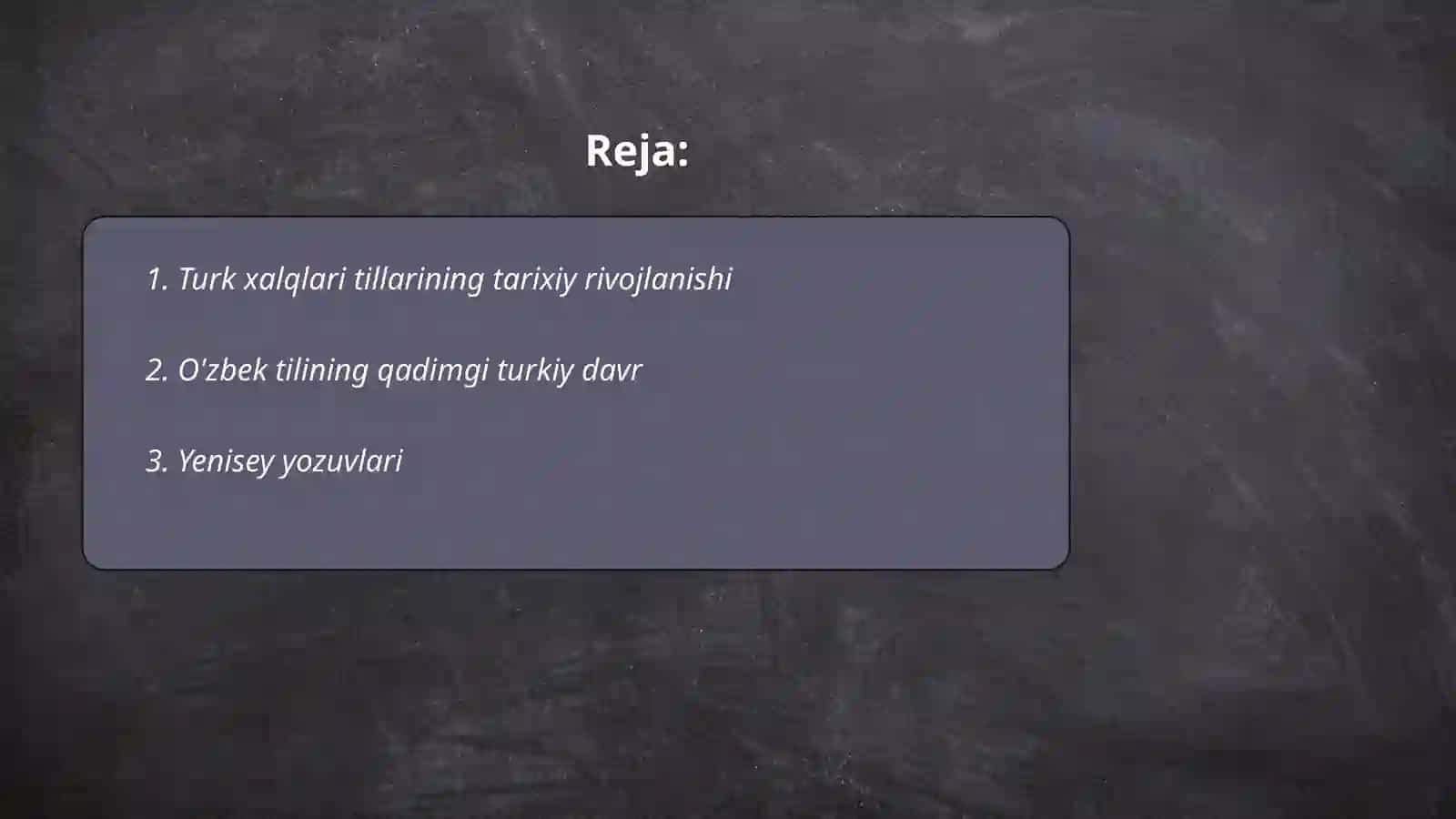O'zbek tili kelib chiqishi 2