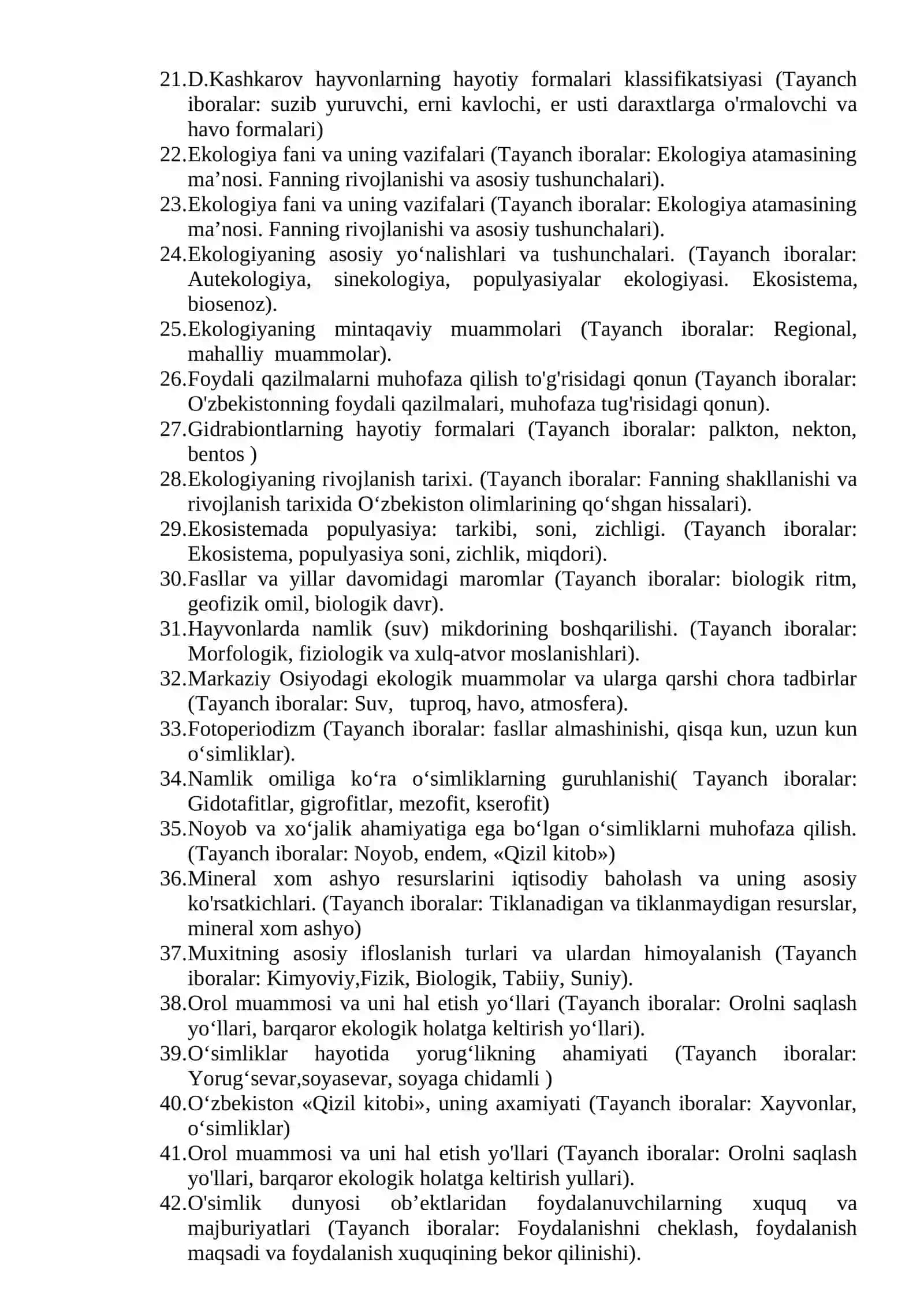 SHAHAR VA SANOAT EKOLOGIYASI 2