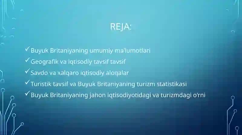BuyukBritaniyaning umumiy ma’lumotlari 2