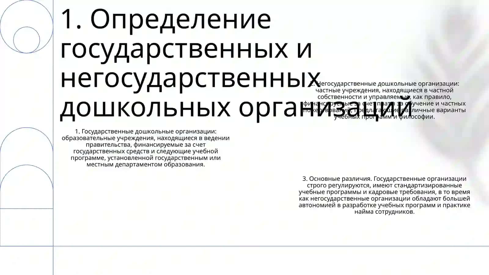 Организация Государственных И Негосударственных Дошкольных Образовательных Организаций 2