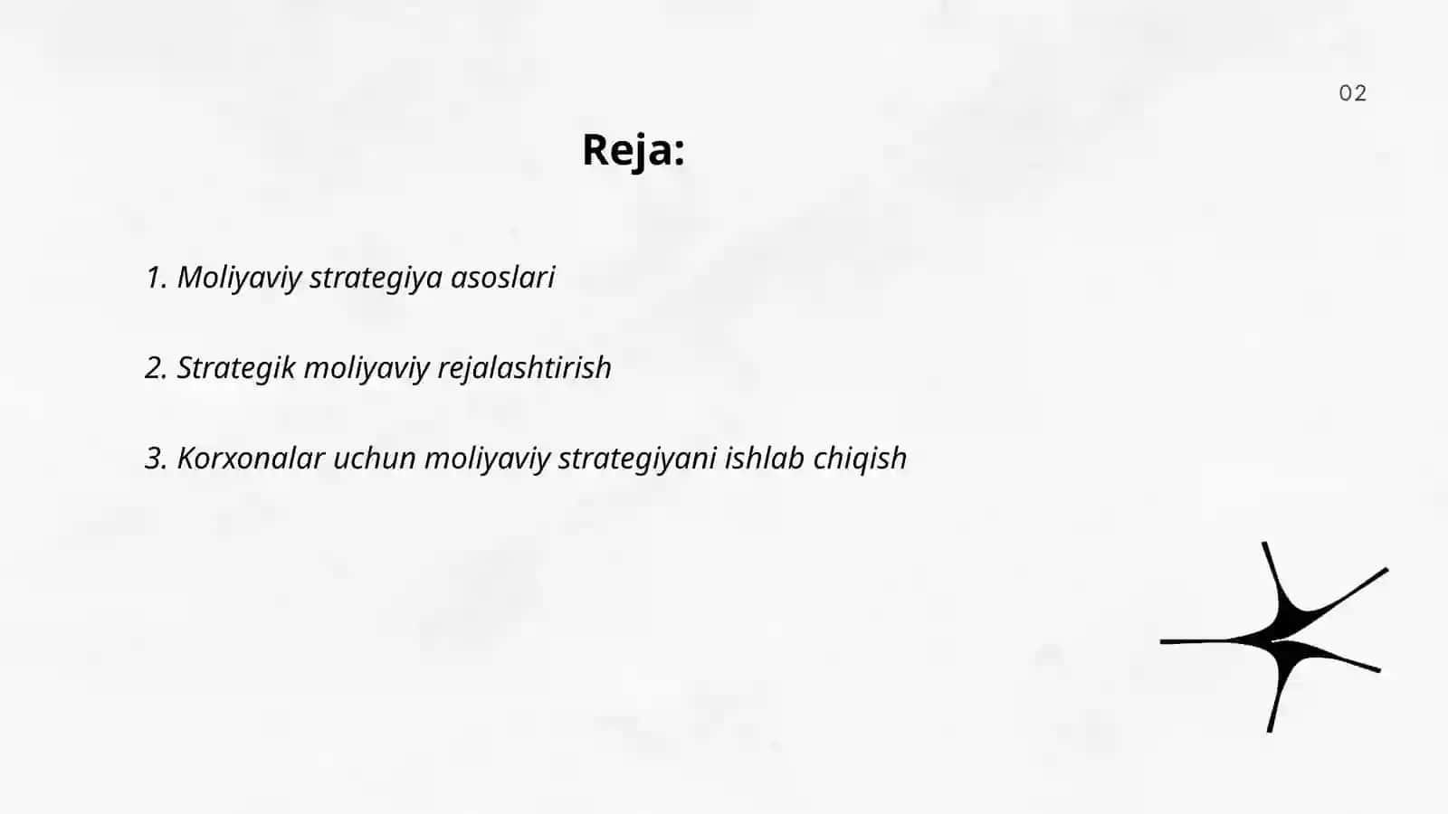 Moliyaviy strategiya 2