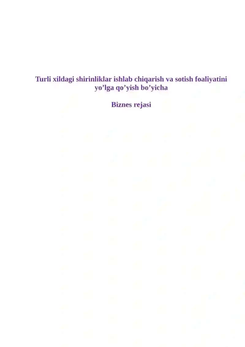 Biznesni loyihalash 2