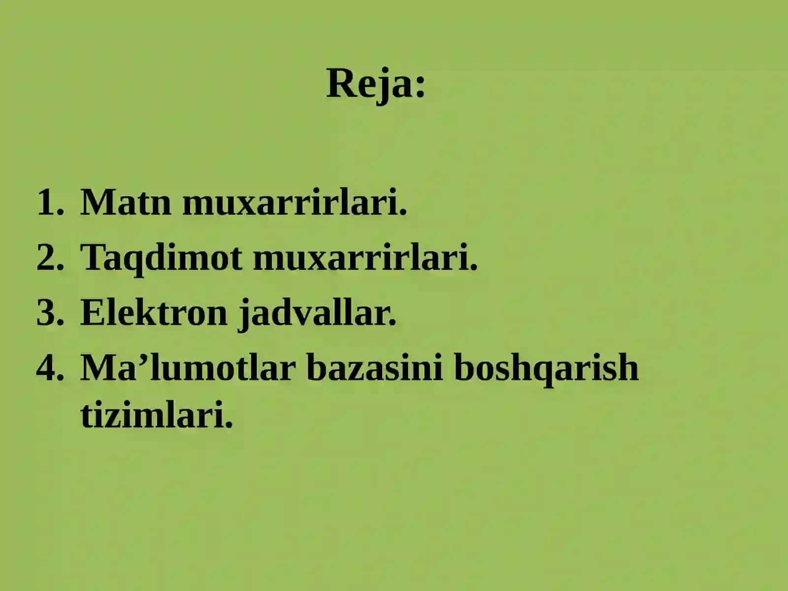 Matnmuxarrirlari, Taqdimot muxarrirlari 2