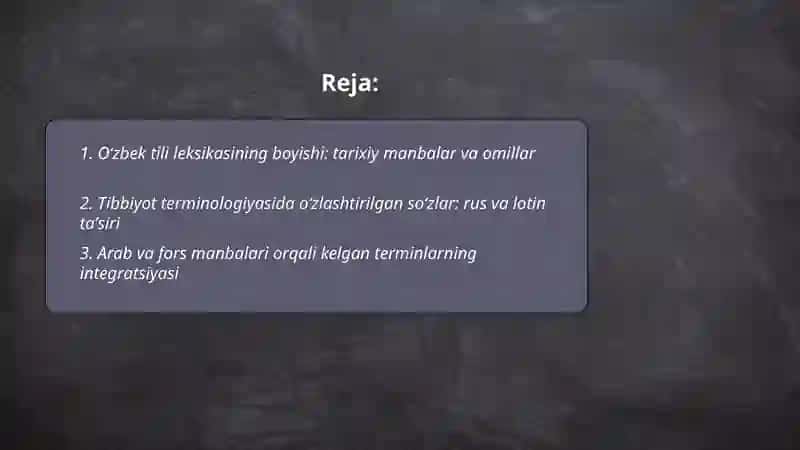 Oʻzbek tili leksikasi 2