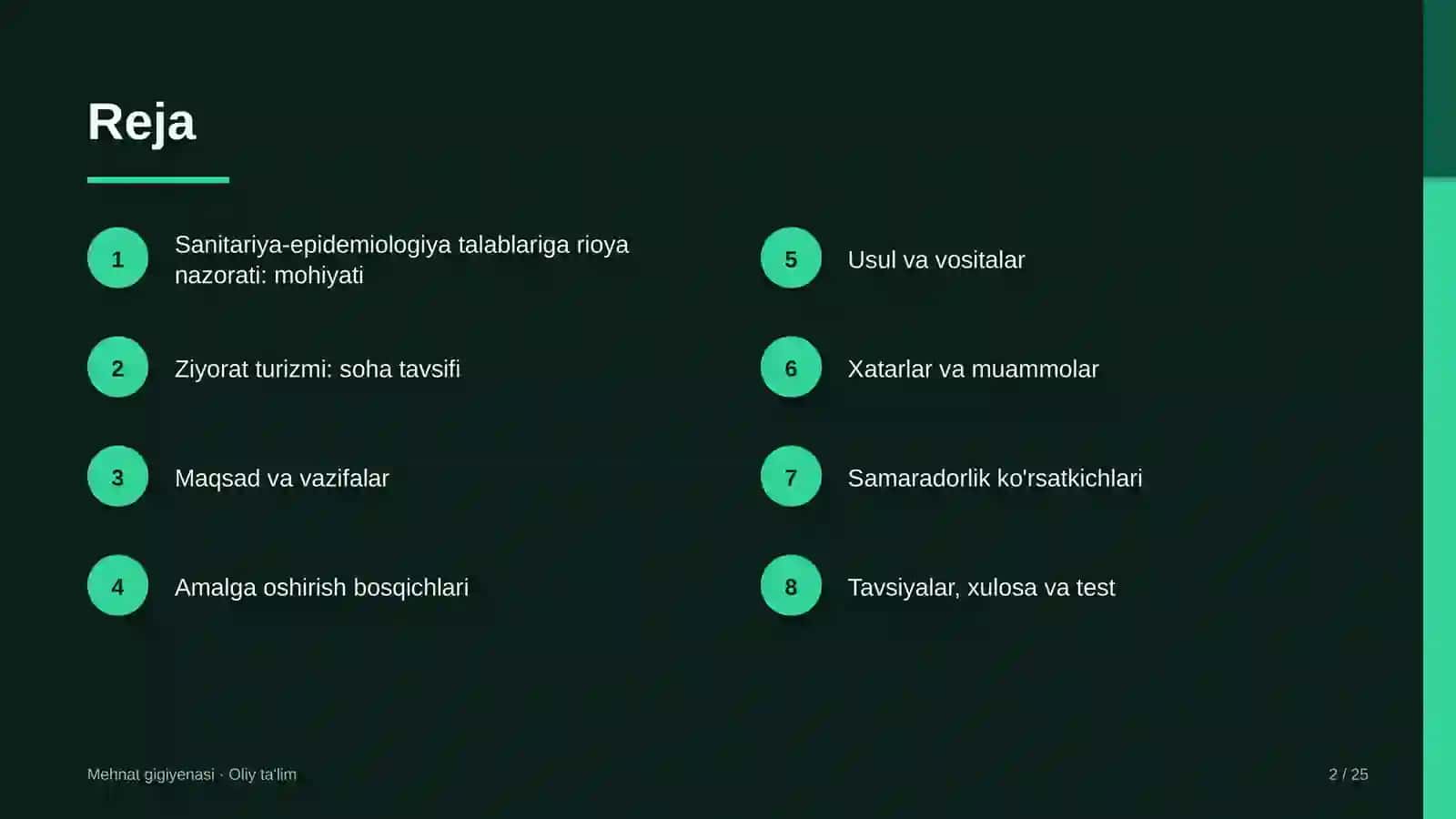 Ziyorat turizmida sanitariya-epidemiologiya talablariga rioya qilishni nazorat qilish 2