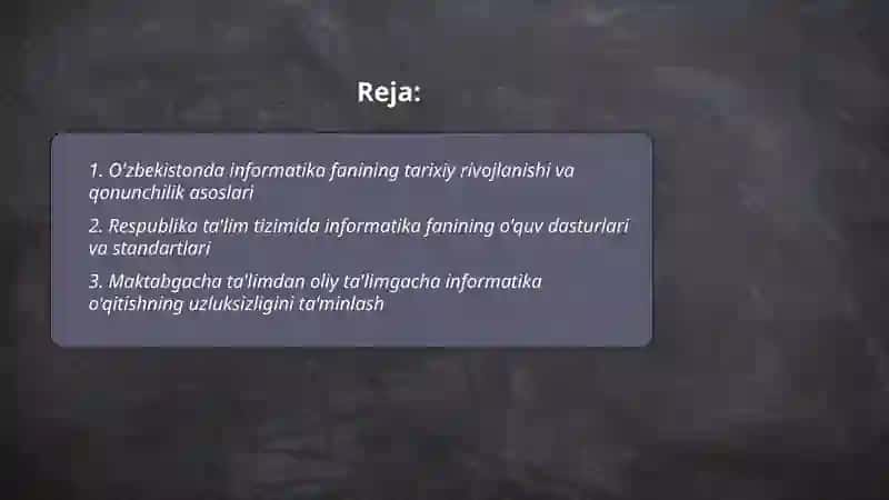O'zbekistonda informatika fanining rivojlanishi 2