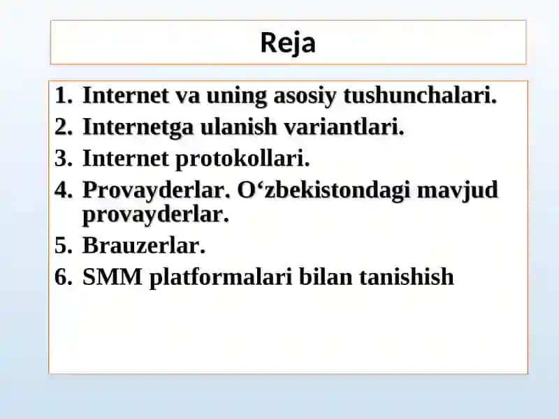 Kasbiy faoliyatda Internet texnologiyalarini qo‘llash 2