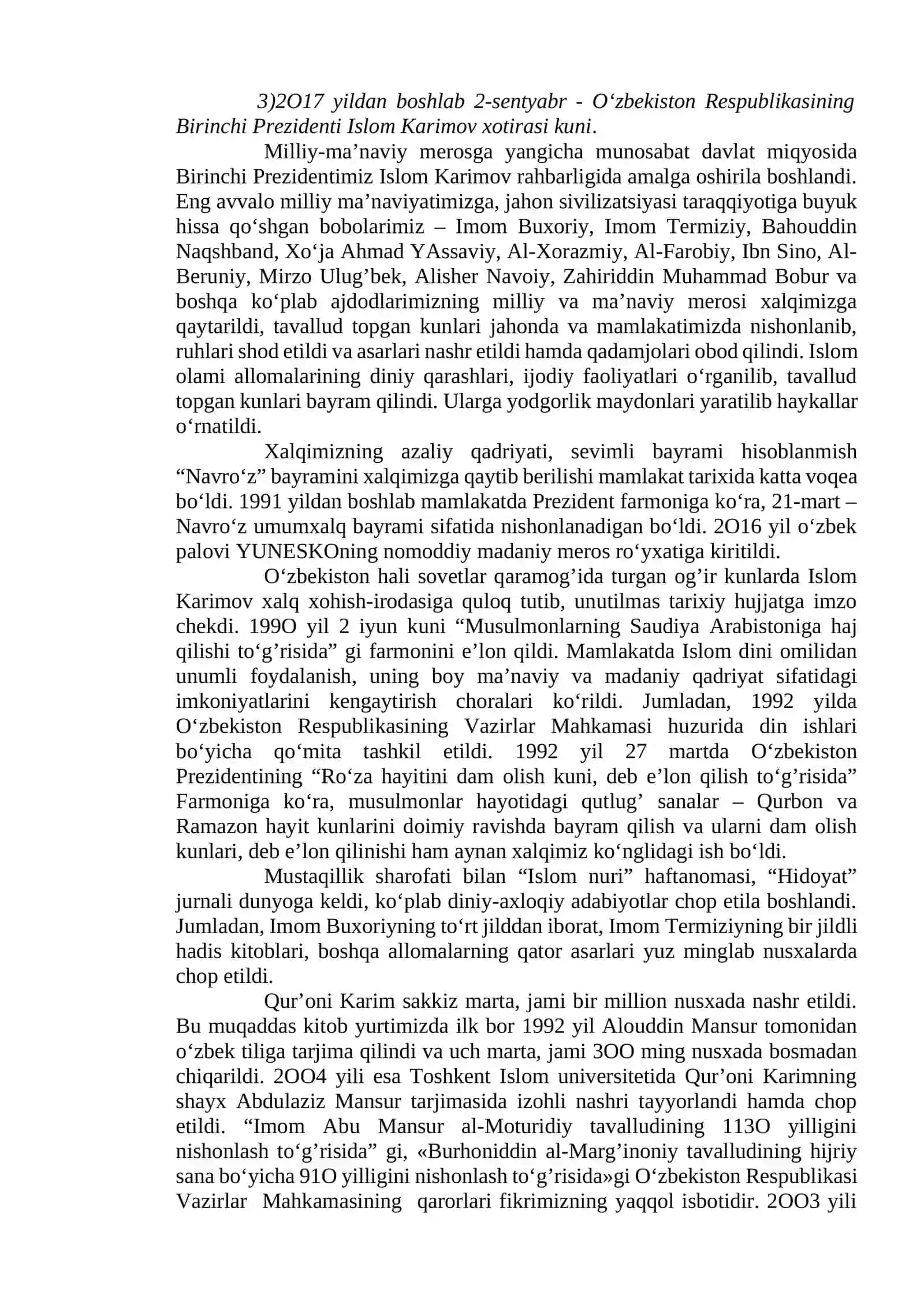O‘zbekistondagi Ma’nаviy va Mаdаniy Tаrаqqiyot 2